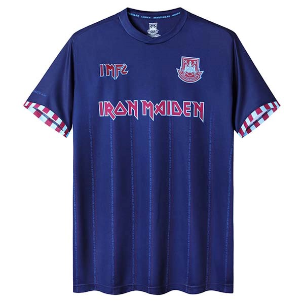 Camiseta Iron Maiden x West Ham Segunda Equipación Retro
